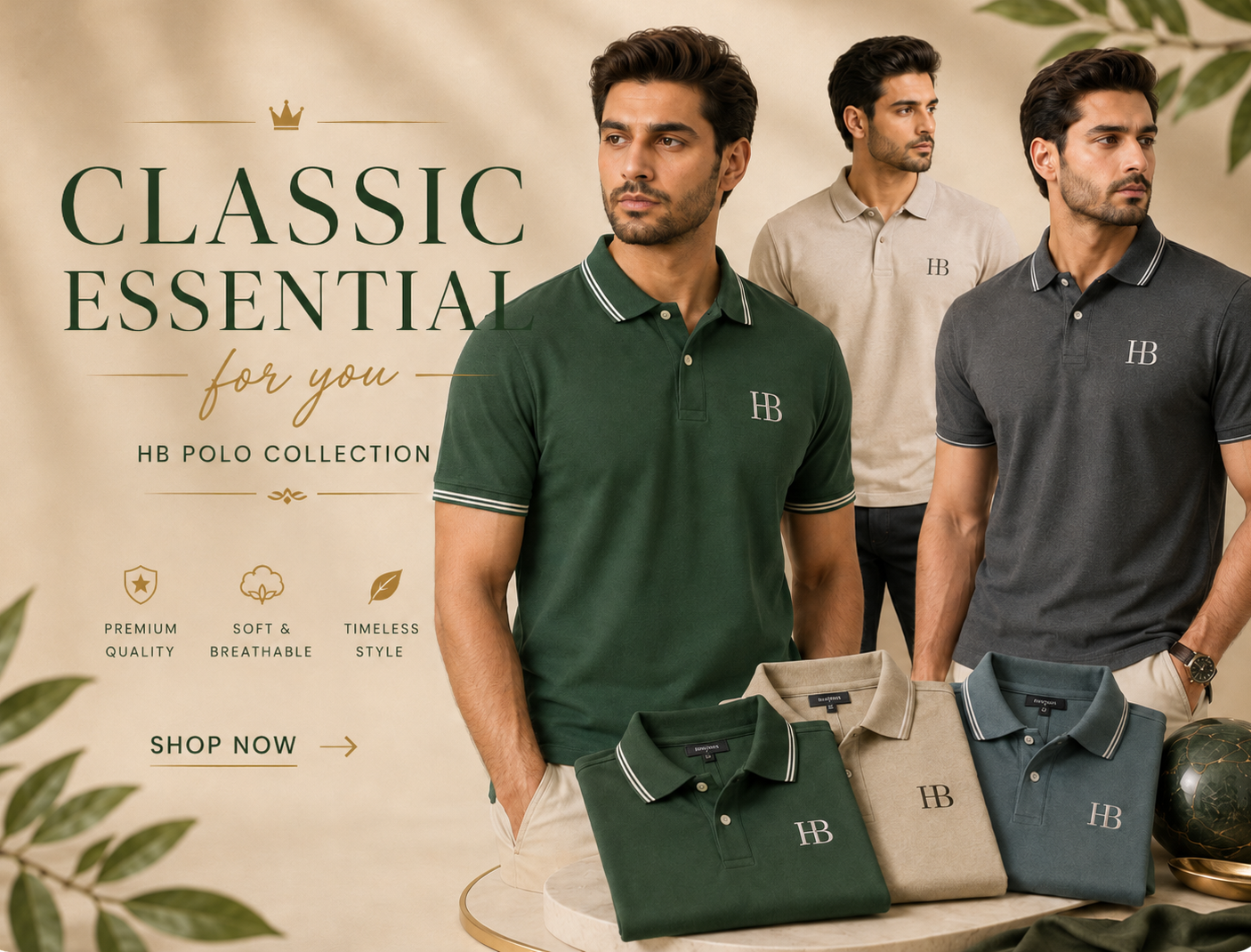 Premium polo shirts collection